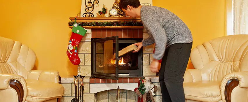 Rusted Metal Fireplace Restoration in LaGrange, Georgia